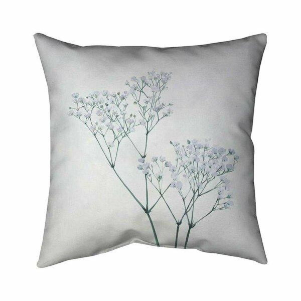 Fondo 26 x 26 in. Babys-Breath Flowers-Double Sided Print Indoor Pillow FO2793661